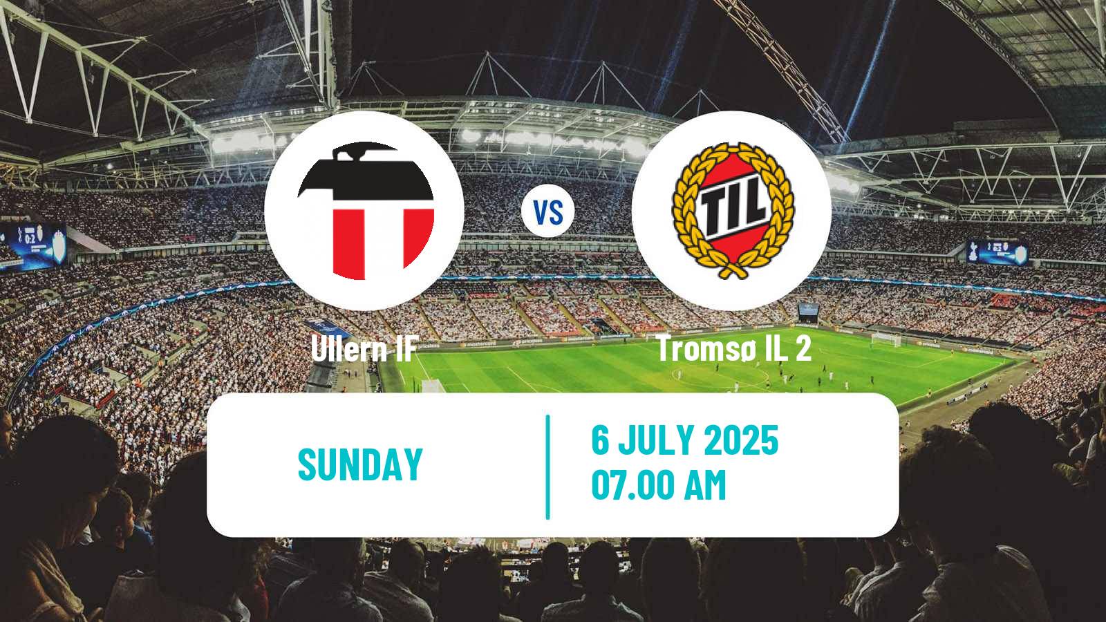 Football Norwegian Division 3 - Group 1 Ullern - Tromsø 2