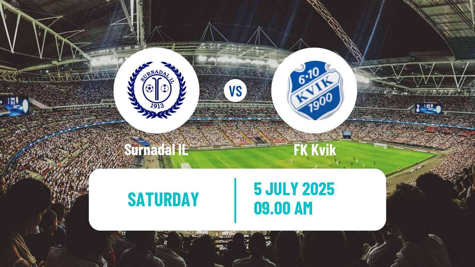 Football Norwegian Division 3 - Group 2 Surnadal IL - Kvik