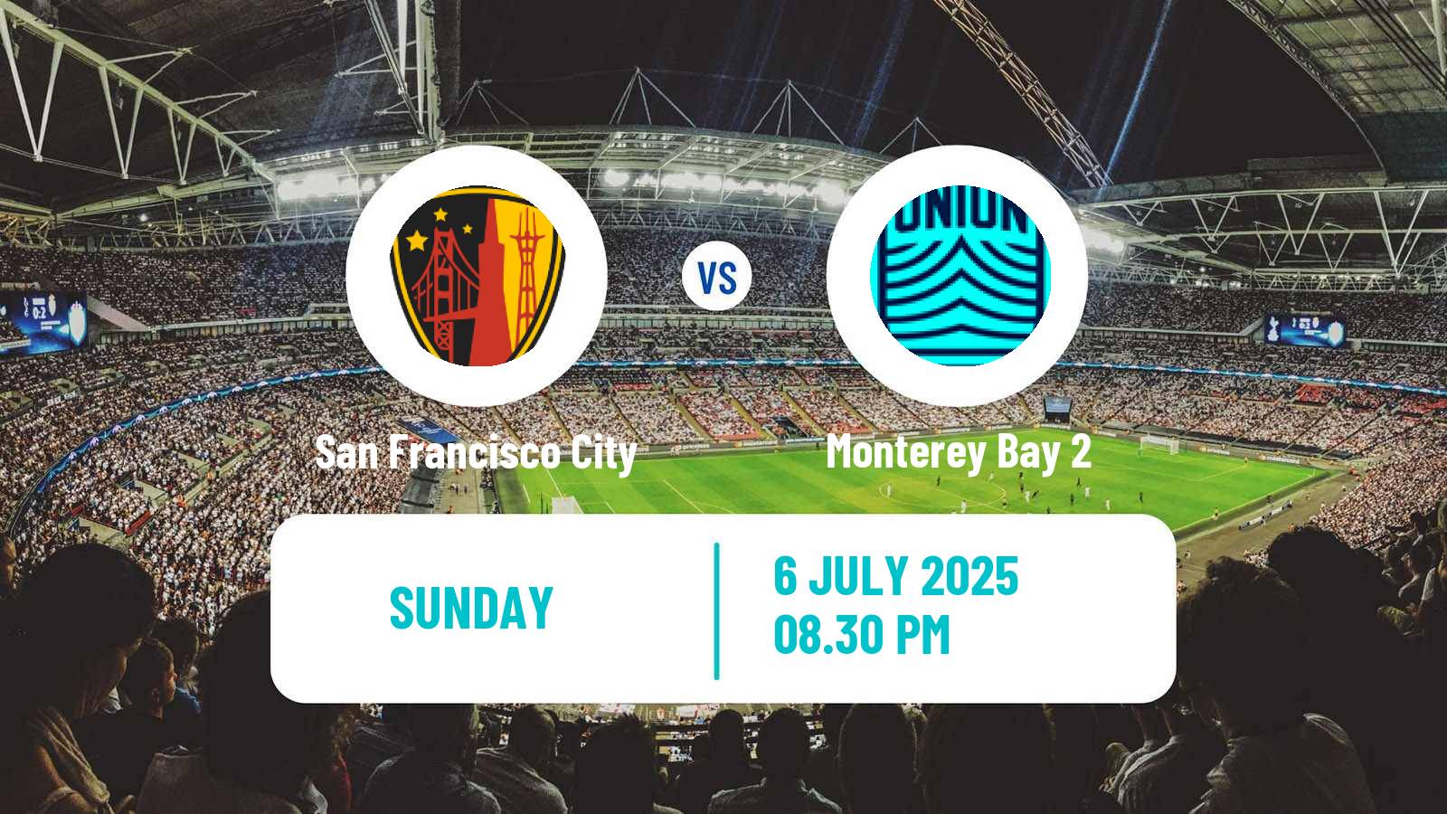 Soccer USL League Two San Francisco City - Monterey Bay 2