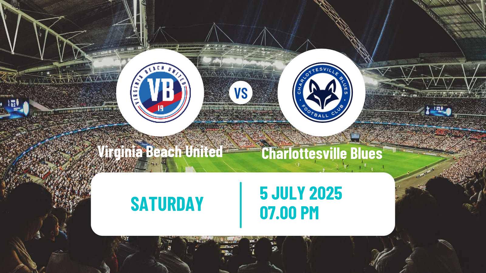 Soccer USL League Two Virginia Beach United - Charlottesville Blues