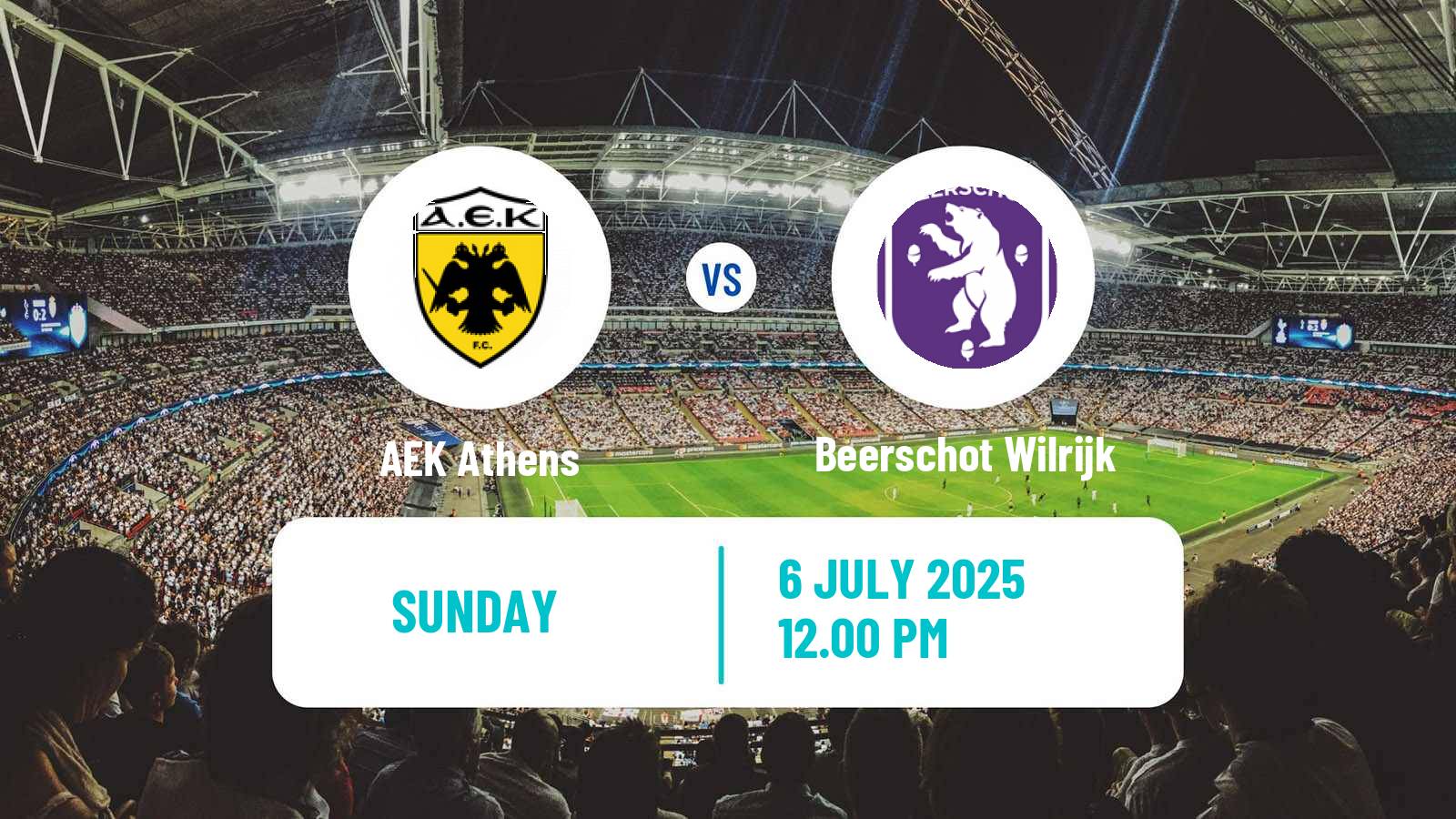 Football Club Friendly AEK Athens - Beerschot Wilrijk
