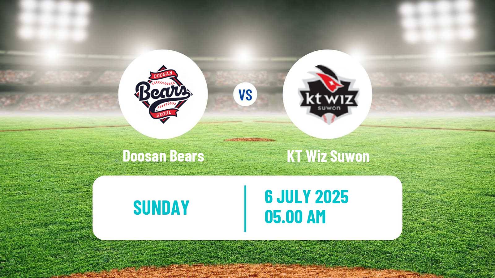 Baseball KBO Doosan Bears - KT Wiz Suwon