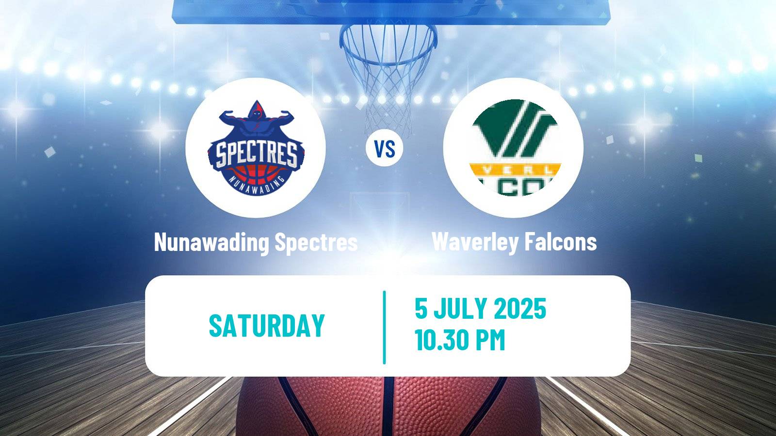 Basketball Australian NBL1 South Women Nunawading Spectres - Waverley Falcons