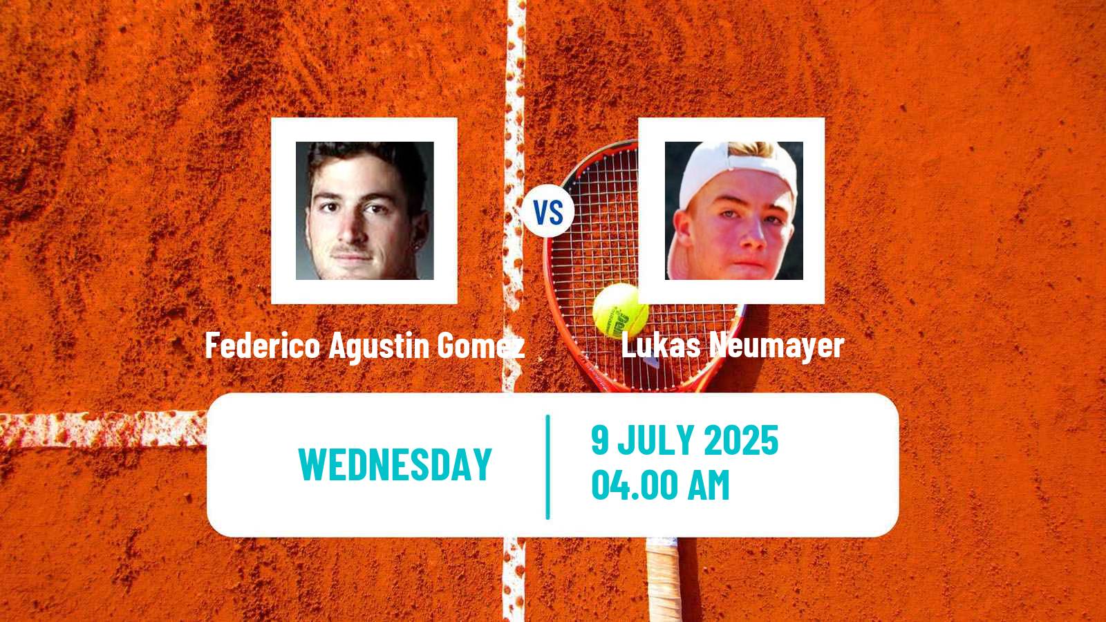 Tennis Trieste Challenger Men Federico Agustin Gomez - Lukas Neumayer