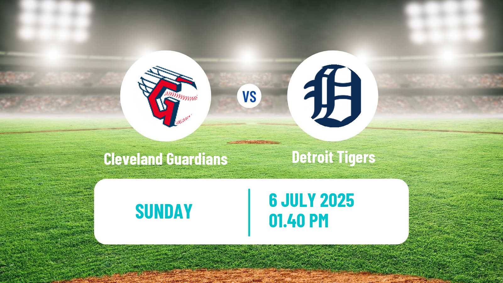 Baseball MLB Cleveland Guardians - Detroit Tigers