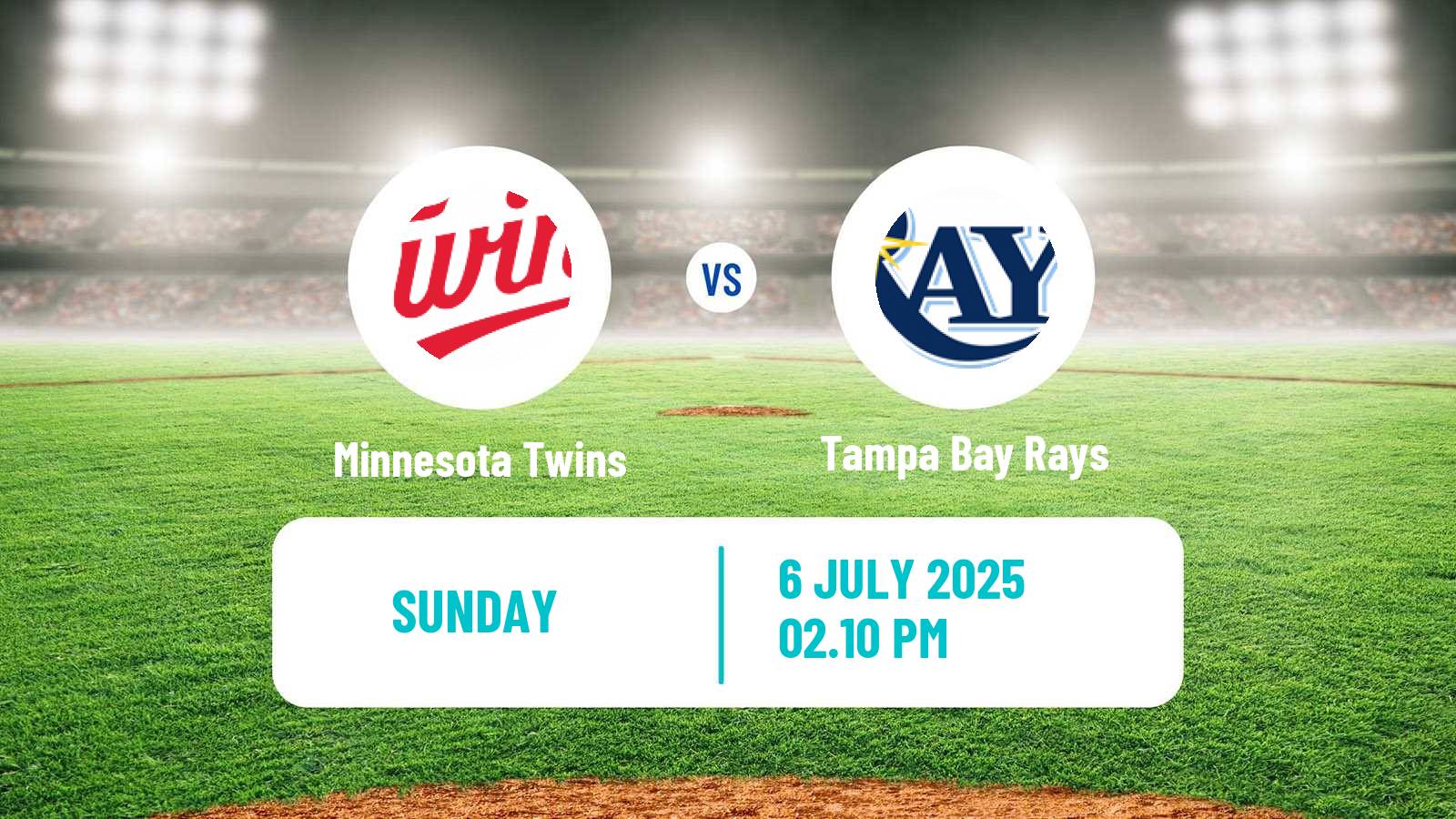 Baseball MLB Minnesota Twins - Tampa Bay Rays