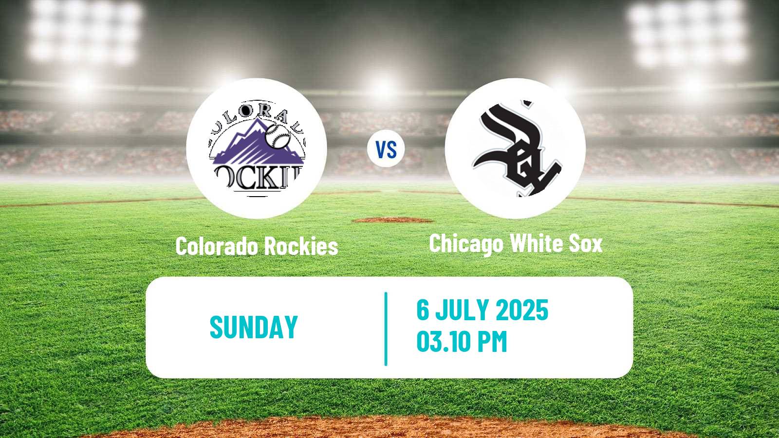 Baseball MLB Colorado Rockies - Chicago White Sox