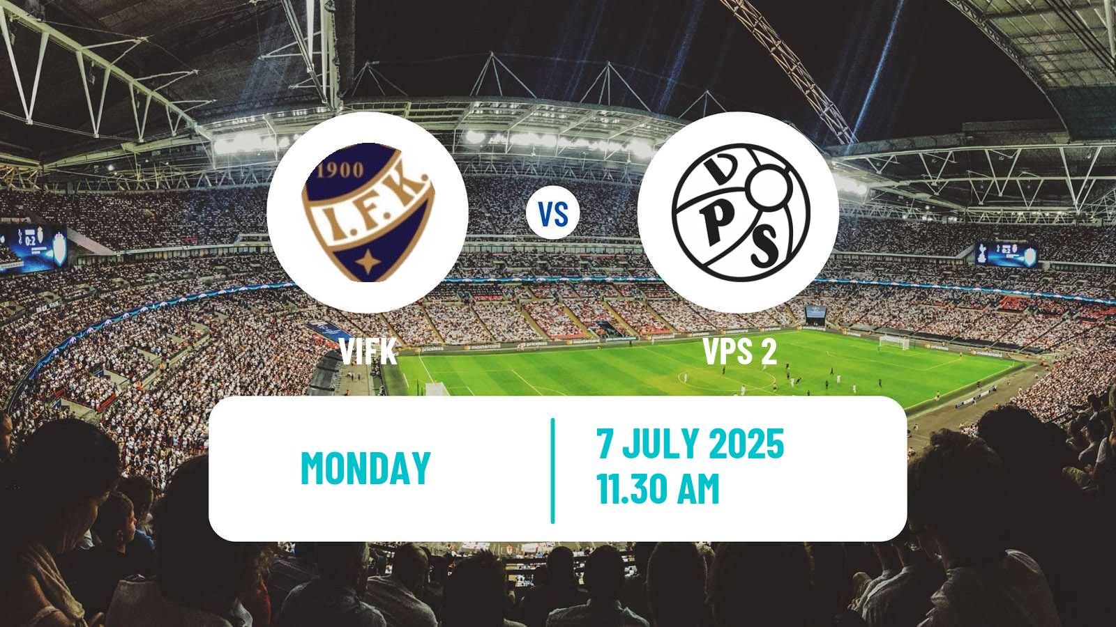 Football Finnish Kakkonen Group C VIFK - VPS 2