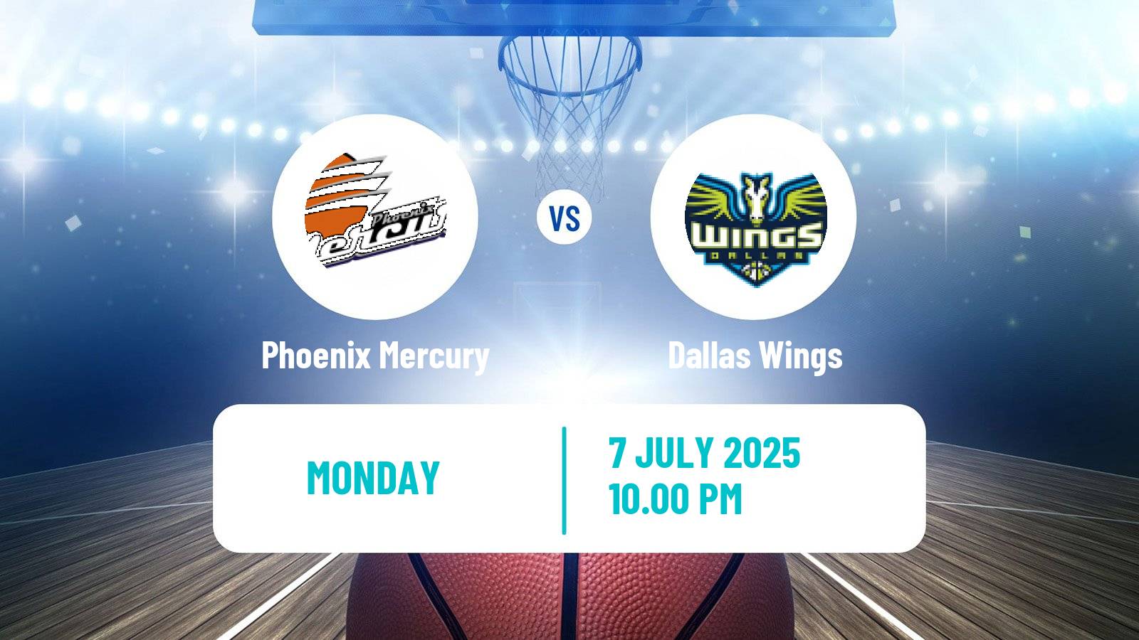 Basketball WNBA Phoenix Mercury - Dallas Wings