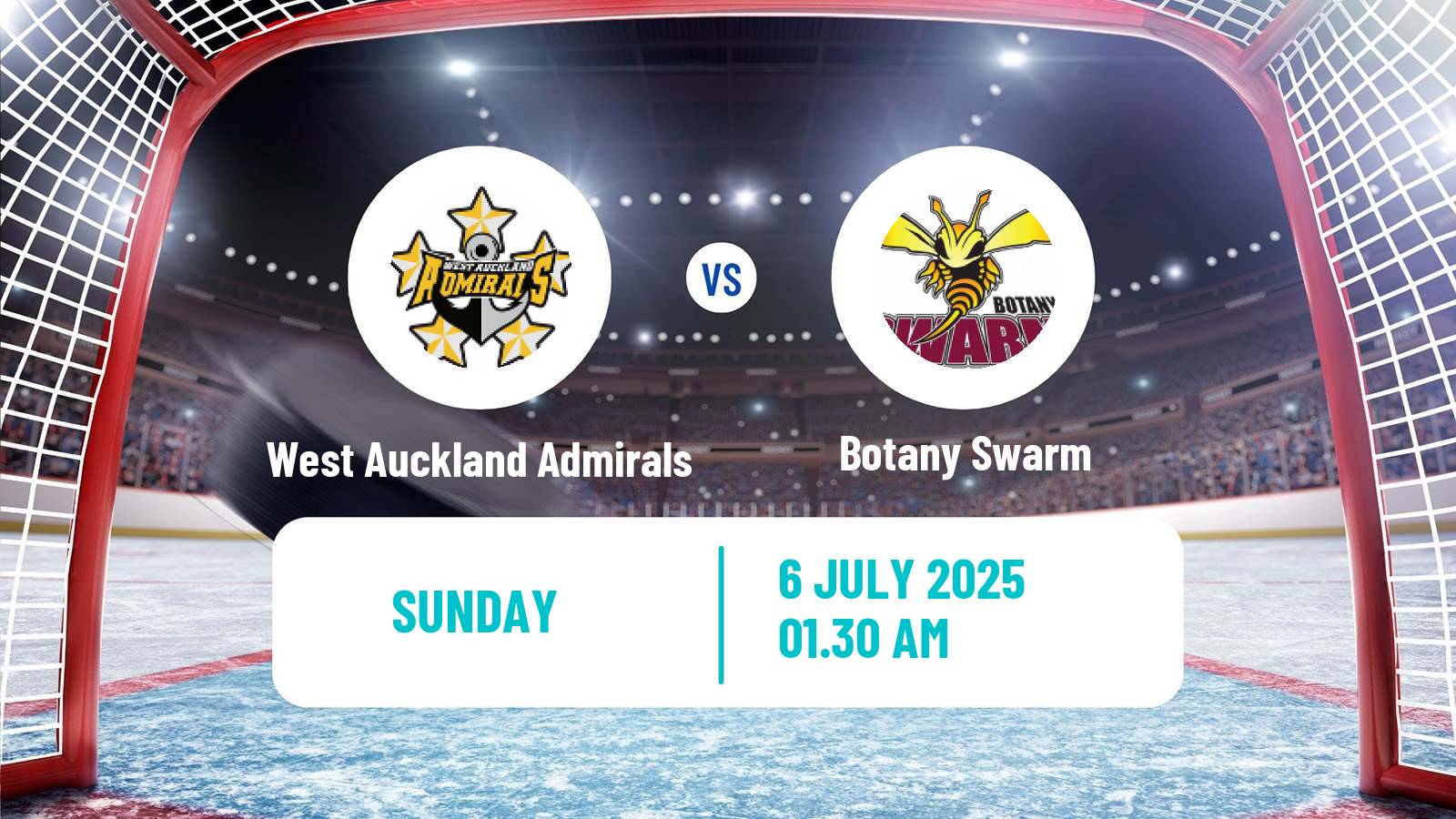 Hockey New Zealand NZIHL West Auckland Admirals - Botany Swarm