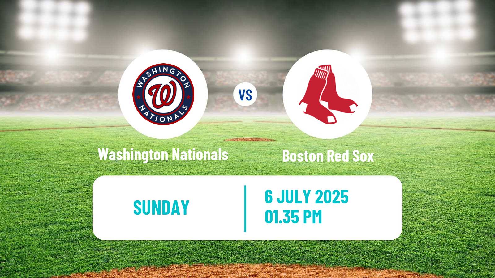 Baseball MLB Washington Nationals - Boston Red Sox