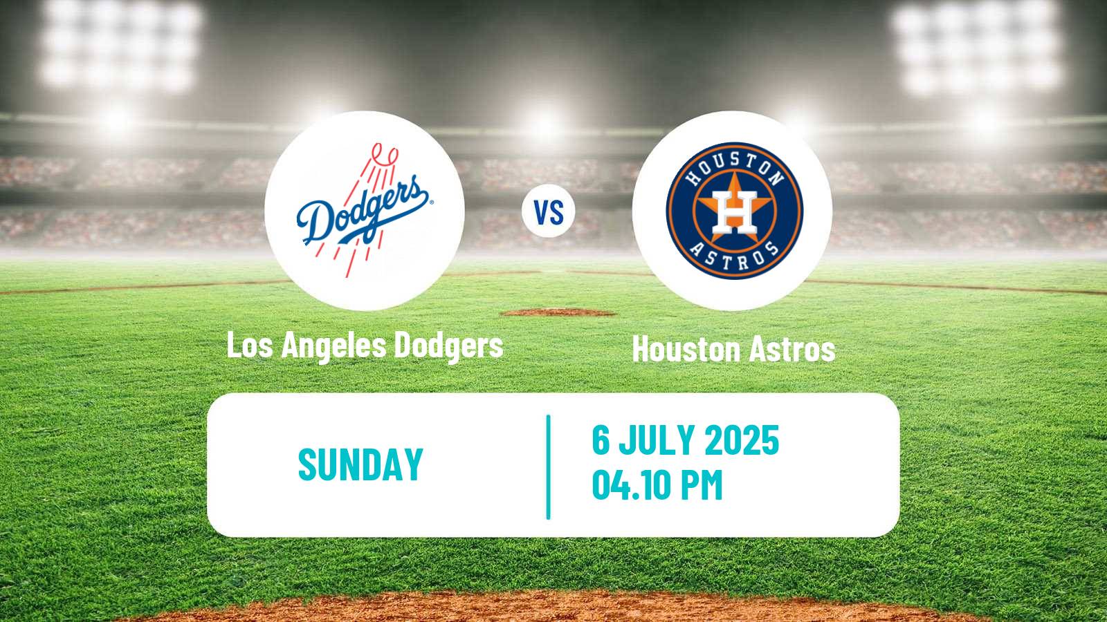 Baseball MLB Los Angeles Dodgers - Houston Astros