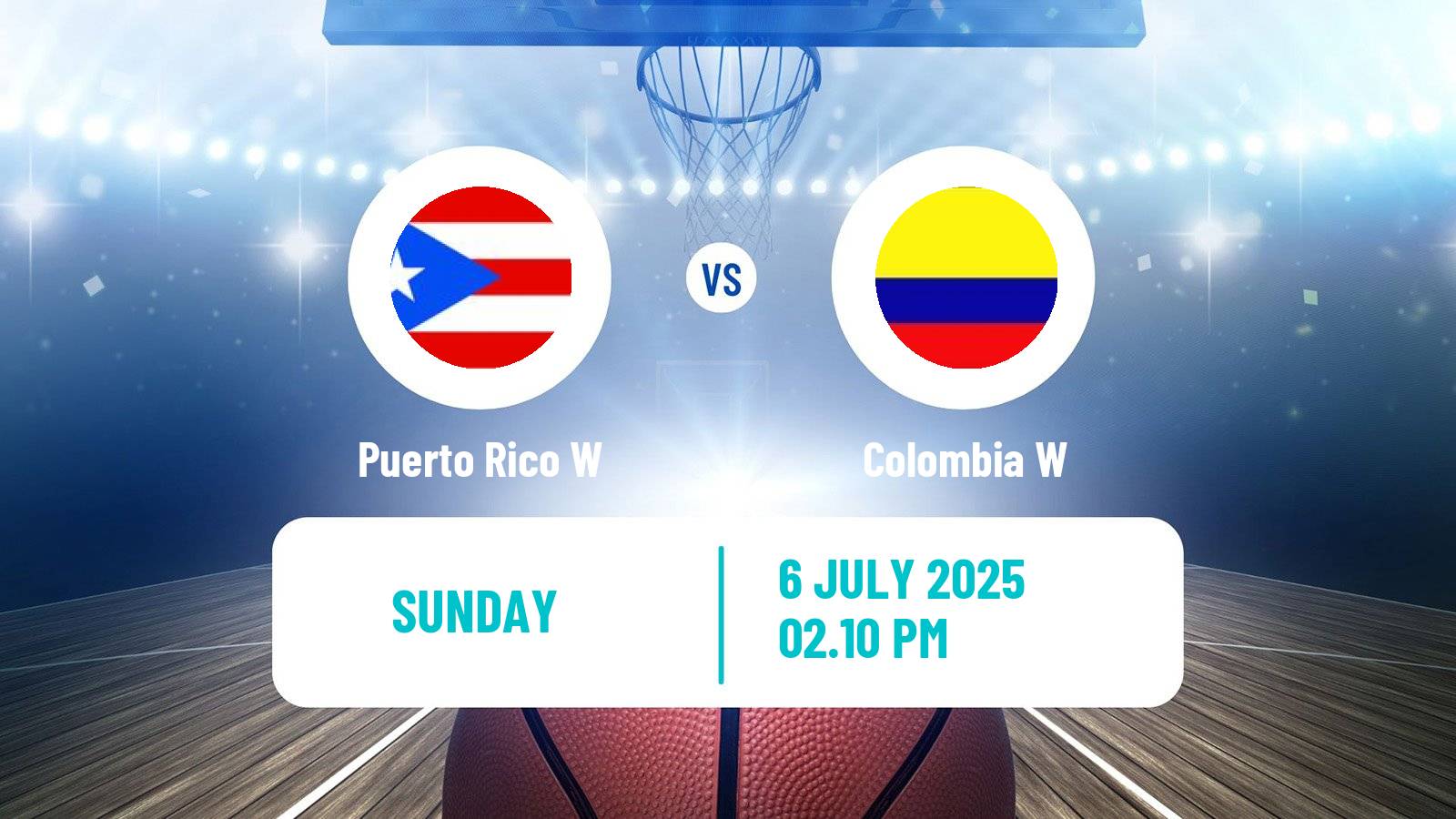 Basketball AmeriCup Basketball Women Puerto Rico W - Colombia W