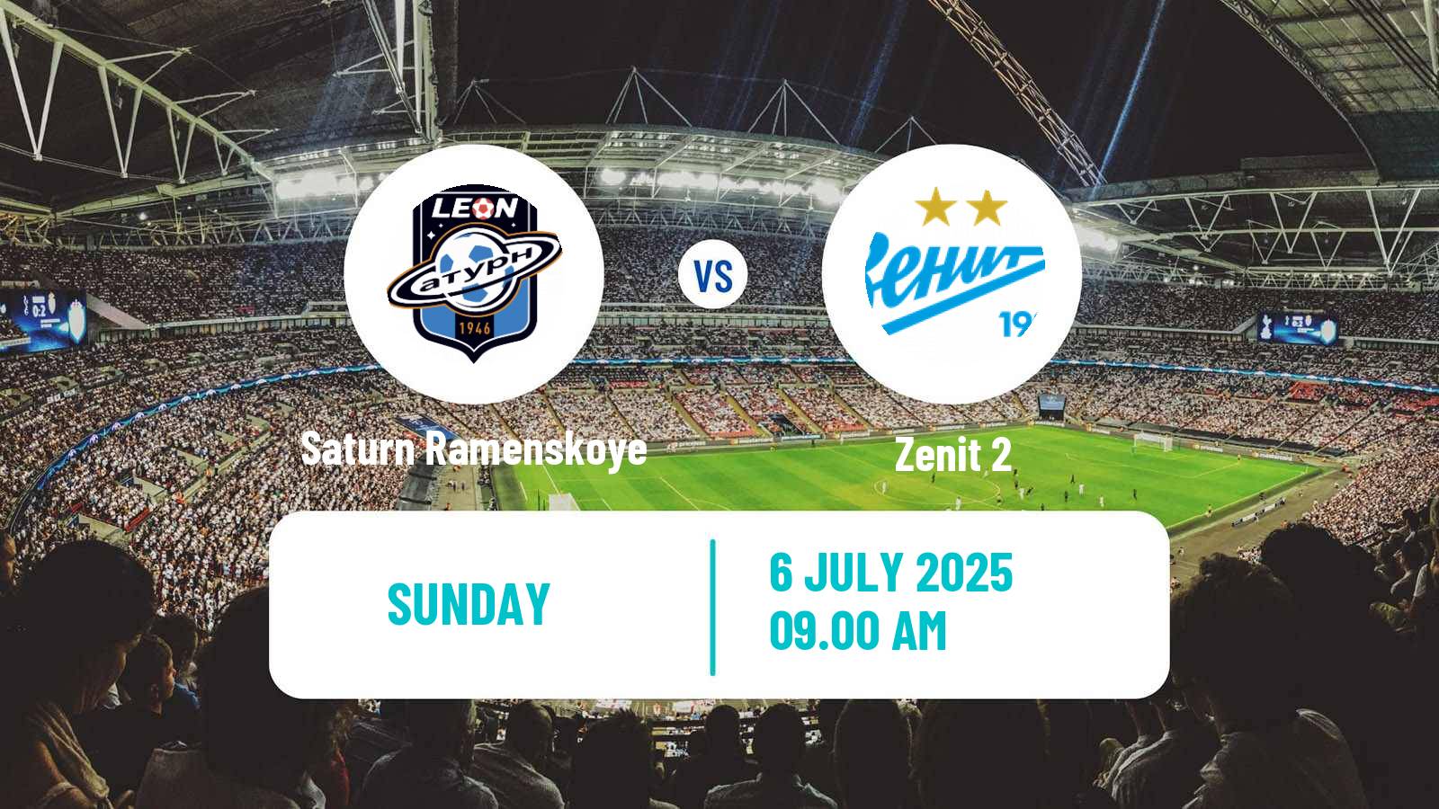 Football FNL 2 Division B Group 2 Saturn Ramenskoye - Zenit 2