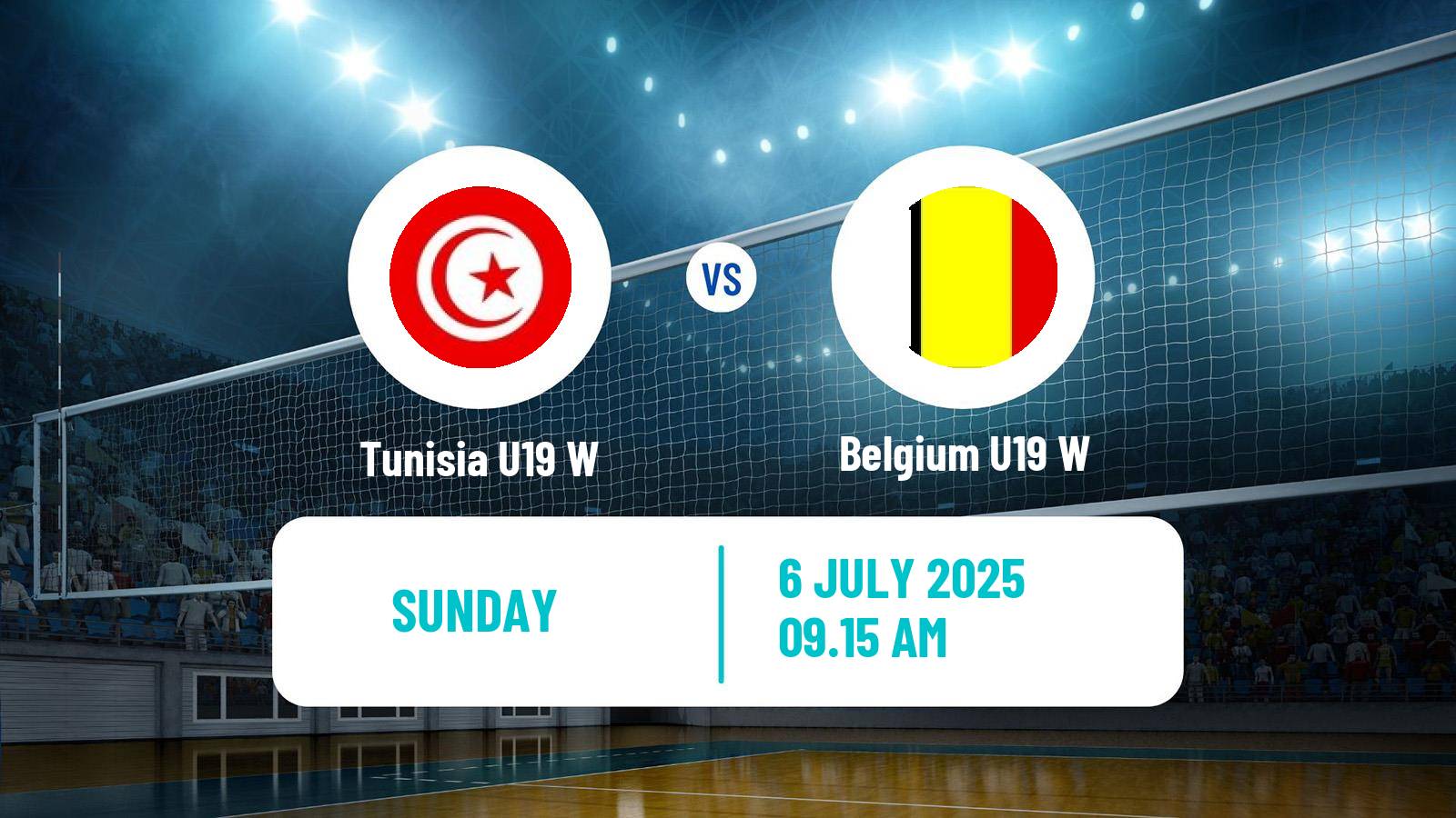 Volleyball World Championship U19 Volleyball Women Tunisia U19 W - Belgium U19 W