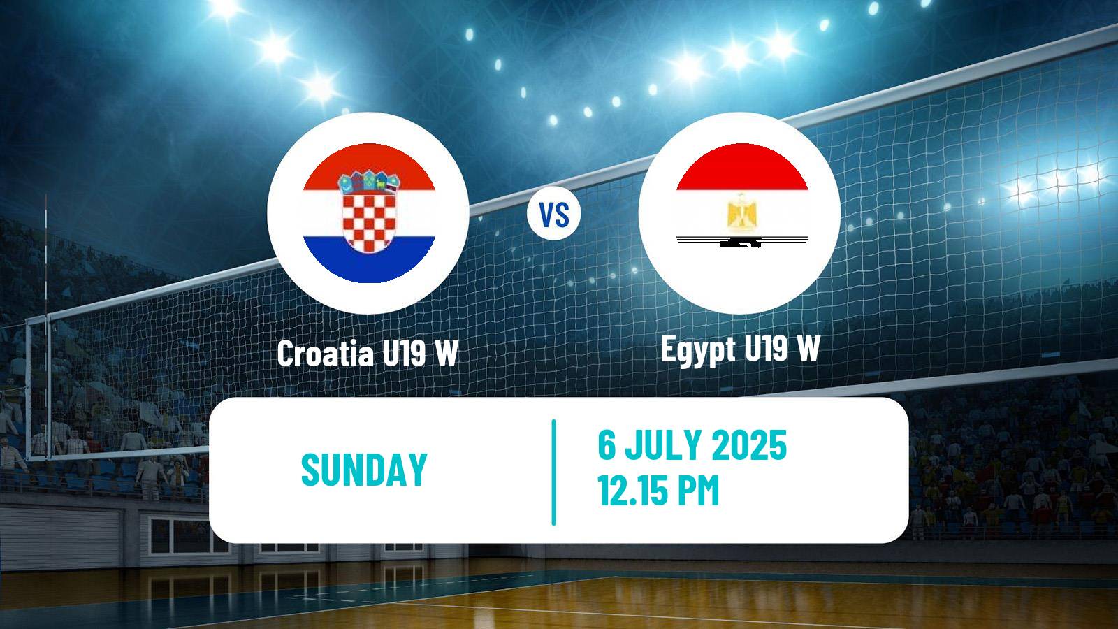 Volleyball World Championship U19 Volleyball Women Croatia U19 W - Egypt U19 W