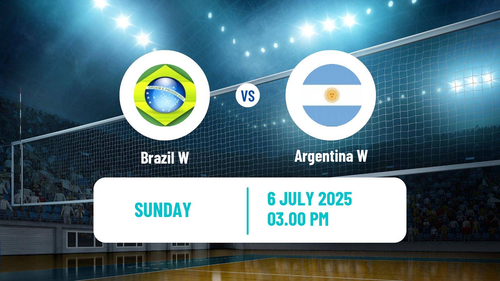 Volleyball Copa America Volleyball Women Brazil W - Argentina W