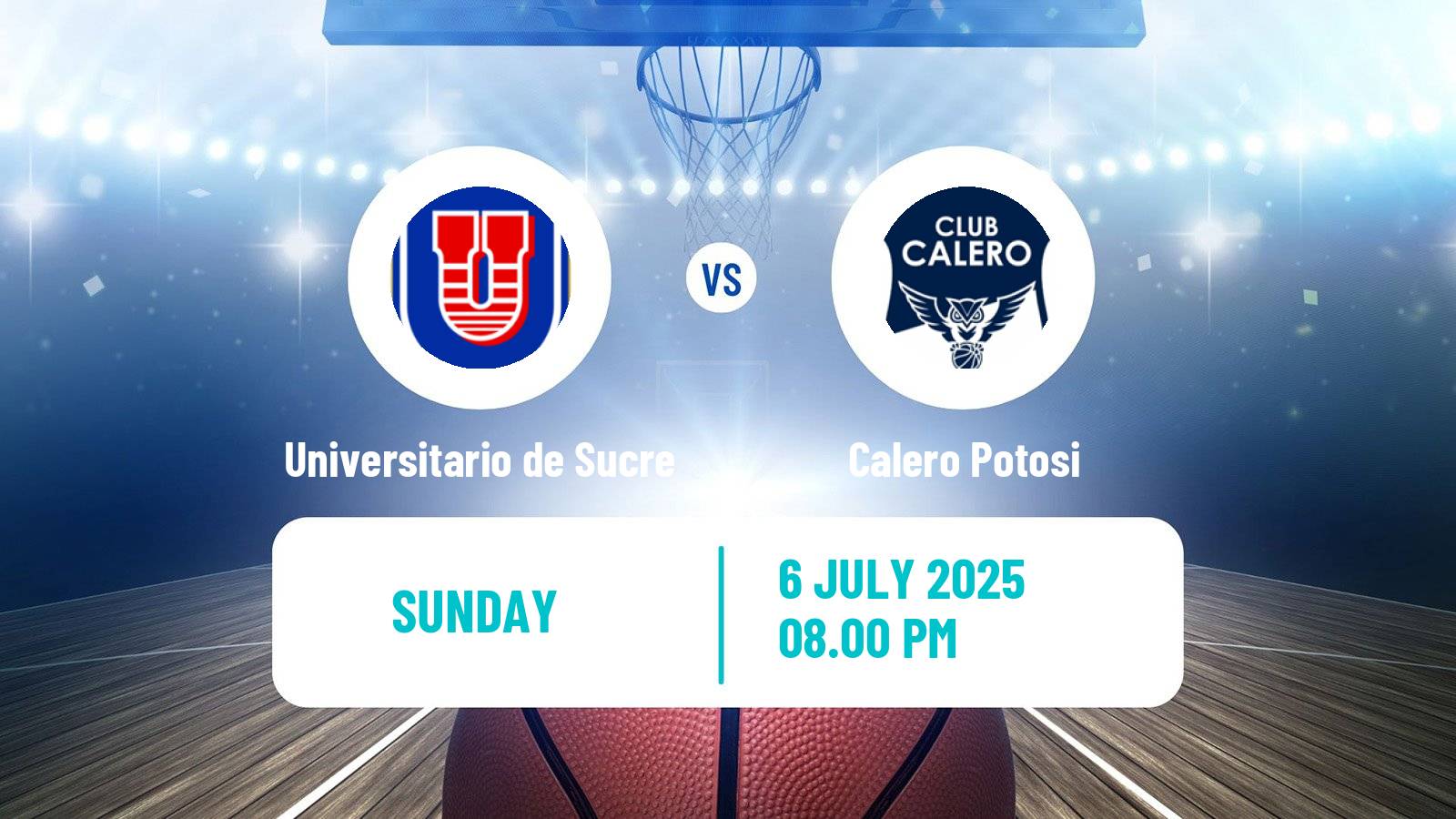 Basketball Bolivian Libobasquet Universitario de Sucre - Calero Potosi