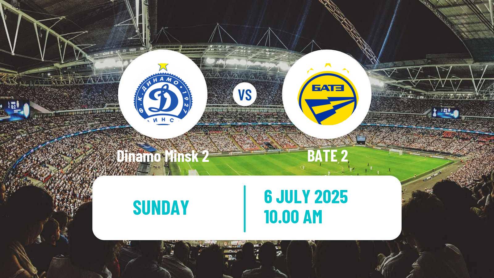 Soccer Belarusian Pershaya Liga Dinamo Minsk 2 - BATE 2