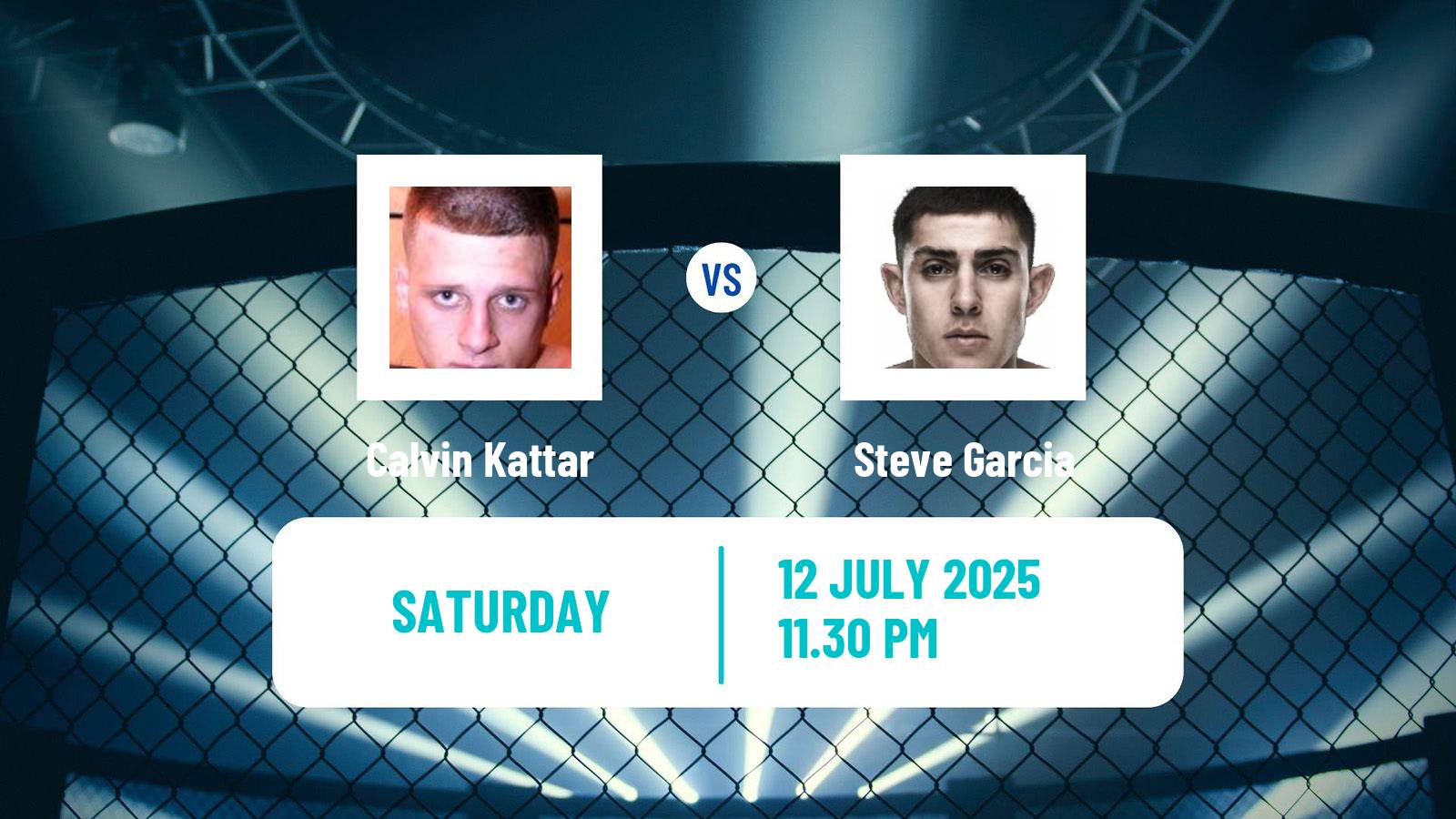 MMA Featherweight UFC Men Calvin Kattar - Steve Garcia