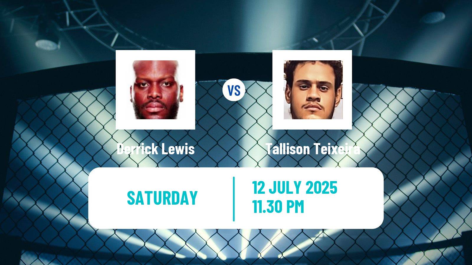 MMA Heavyweight UFC Men Derrick Lewis - Tallison Teixeira