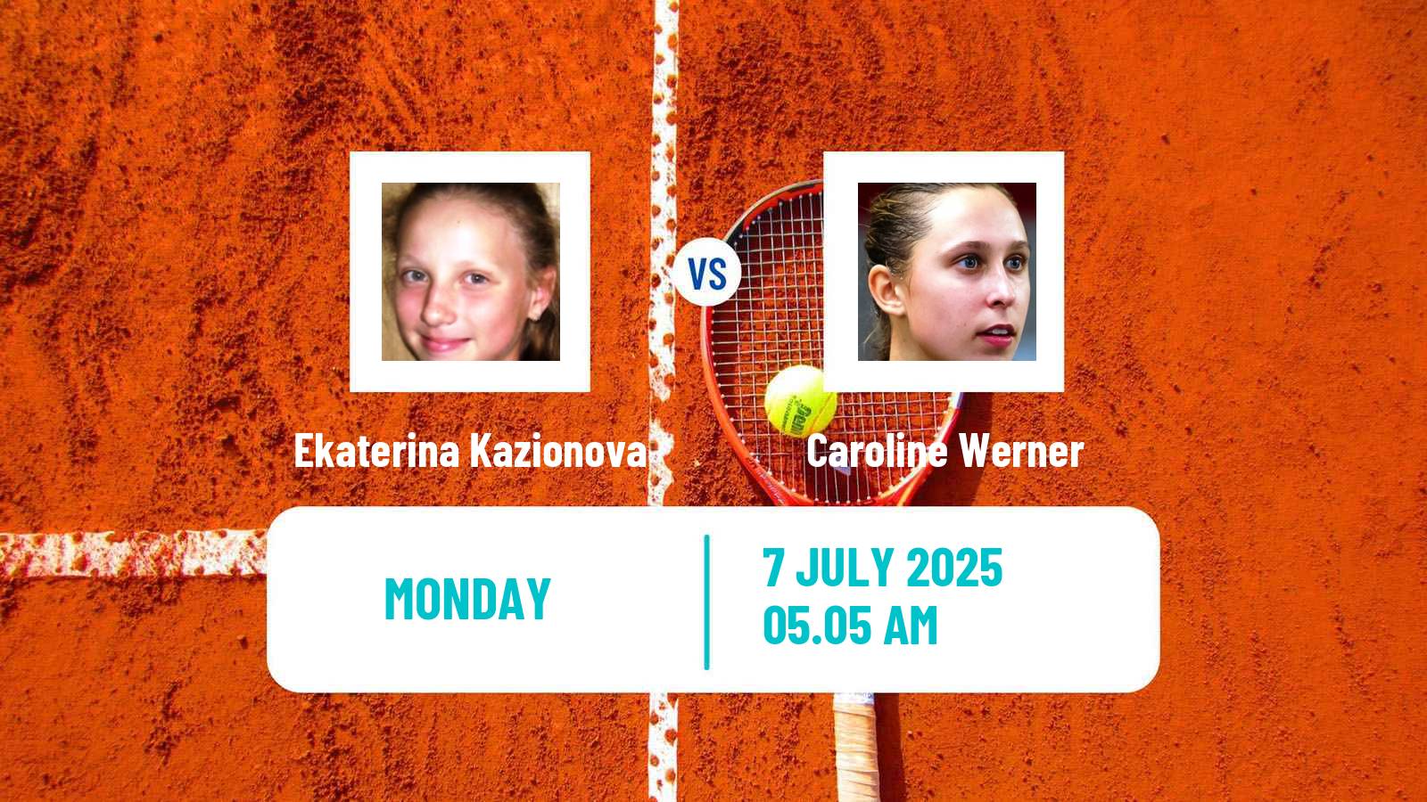 Tennis Contrexeville Challenger Women Ekaterina Kazionova - Caroline Werner