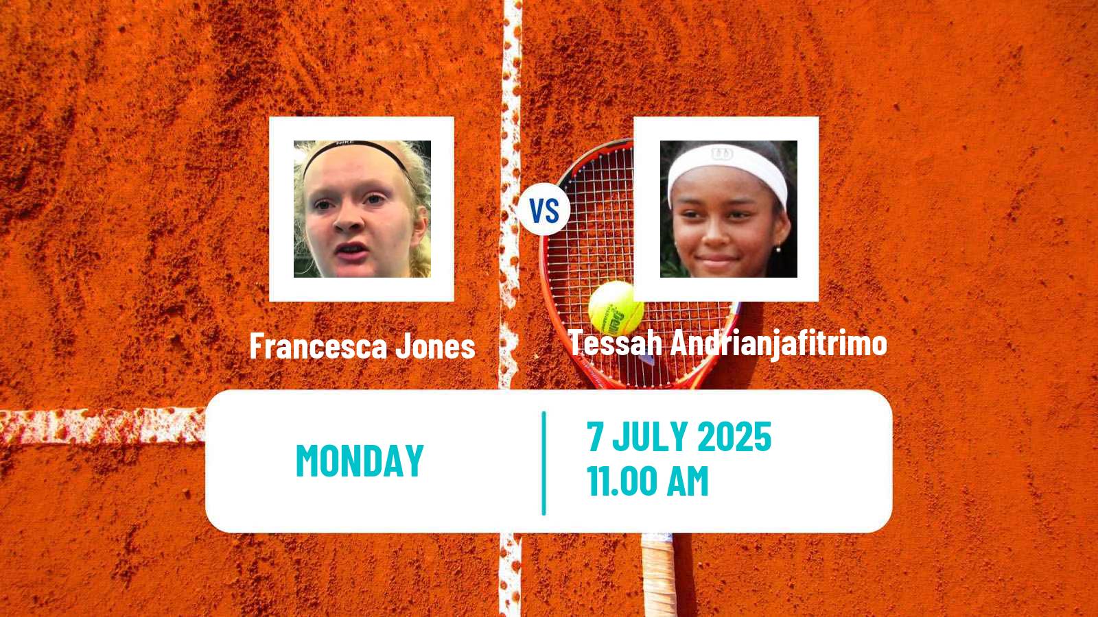 Tennis Contrexeville Challenger Women Francesca Jones - Tessah Andrianjafitrimo
