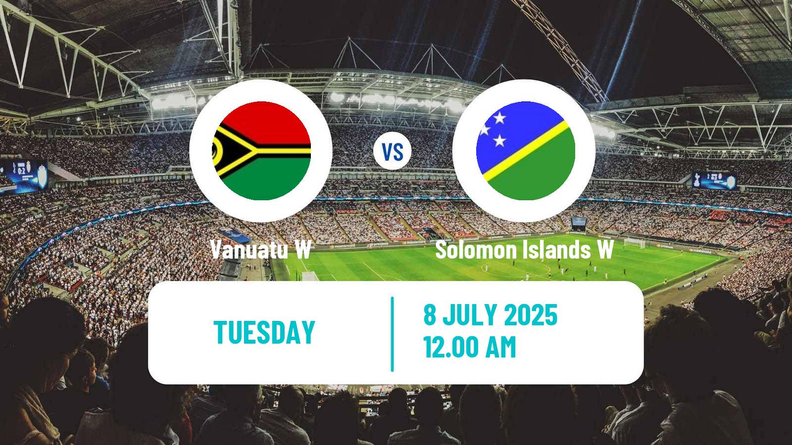 Soccer OFC Nations Cup Women Vanuatu W - Solomon Islands W
