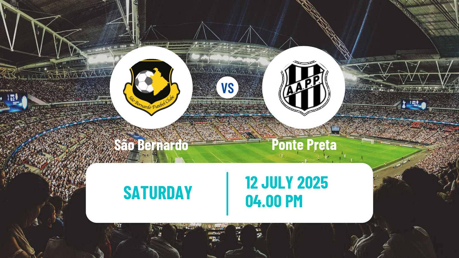 Soccer Brazilian Serie C São Bernardo - Ponte Preta