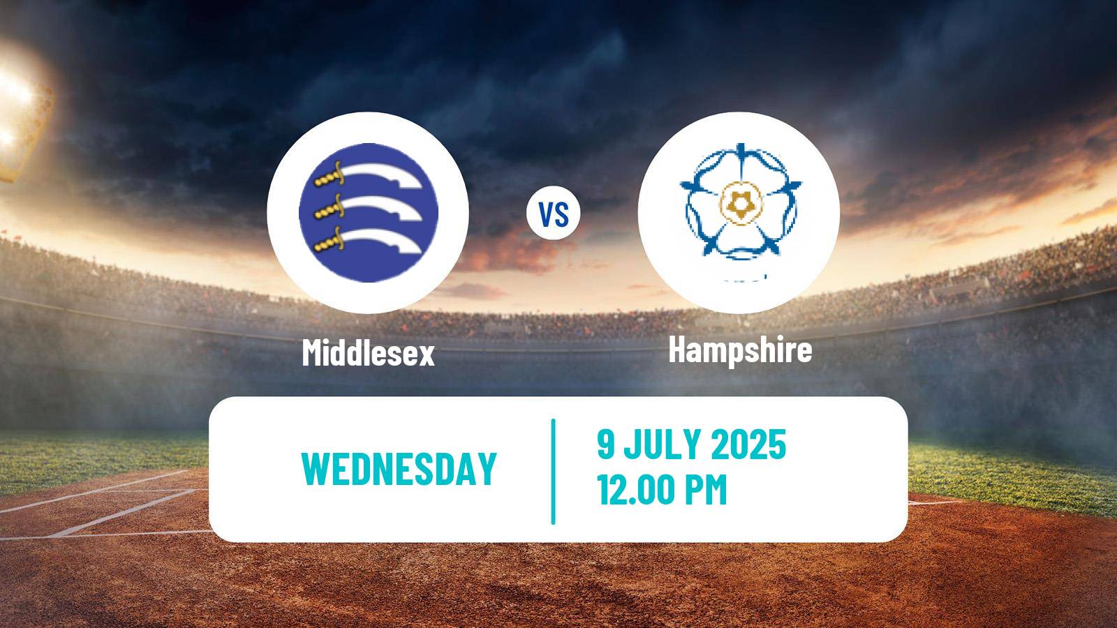 Cricket Vitality Blast Middlesex - Hampshire