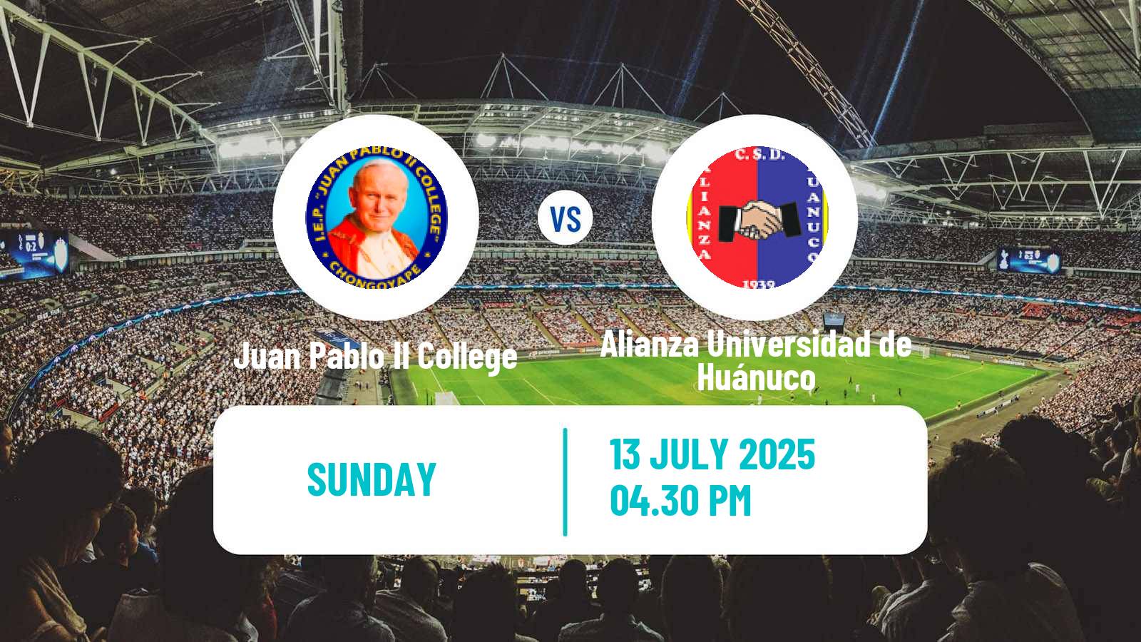 Soccer Peruvian Liga 1 Juan Pablo II College - Alianza Universidad de Huánuco