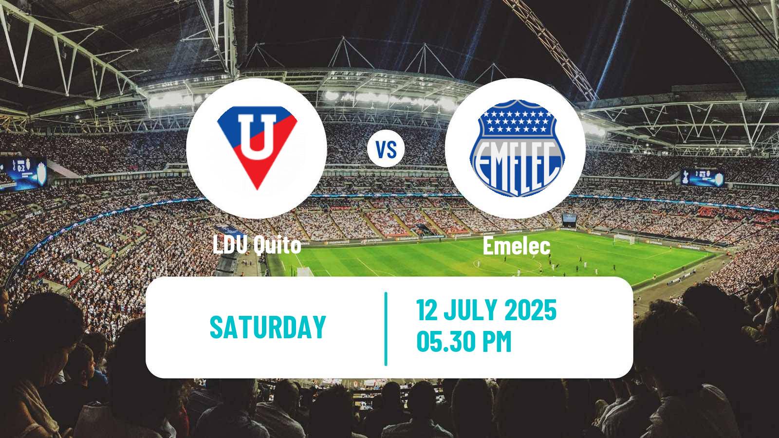 Football Ecuadorian Liga Pro LDU Quito - Emelec