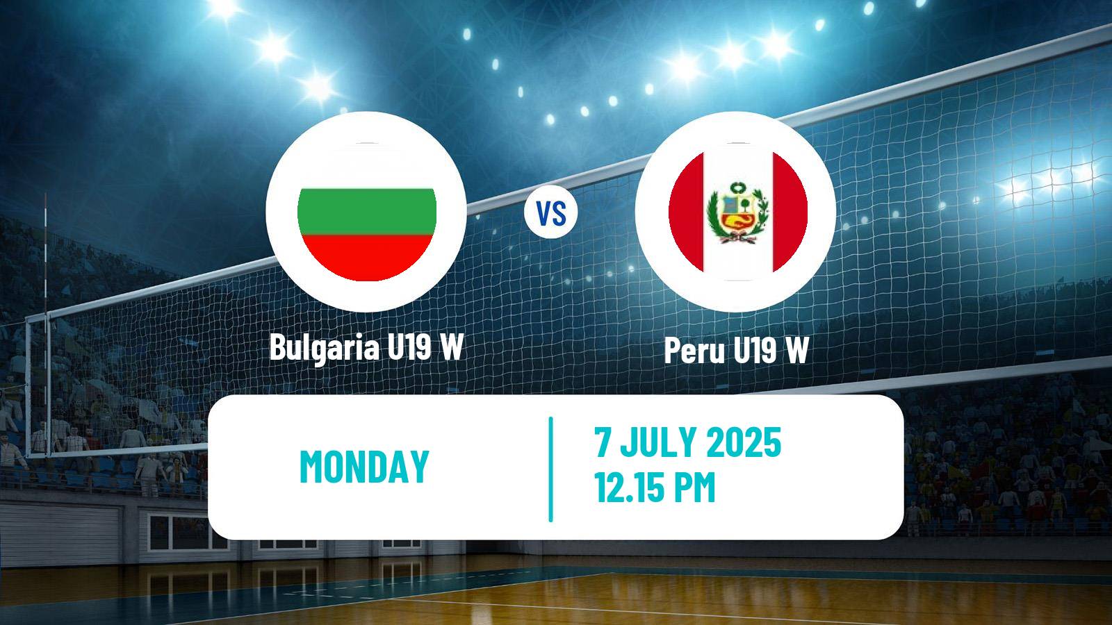 Volleyball World Championship U19 Volleyball Women Bulgaria U19 W - Peru U19 W