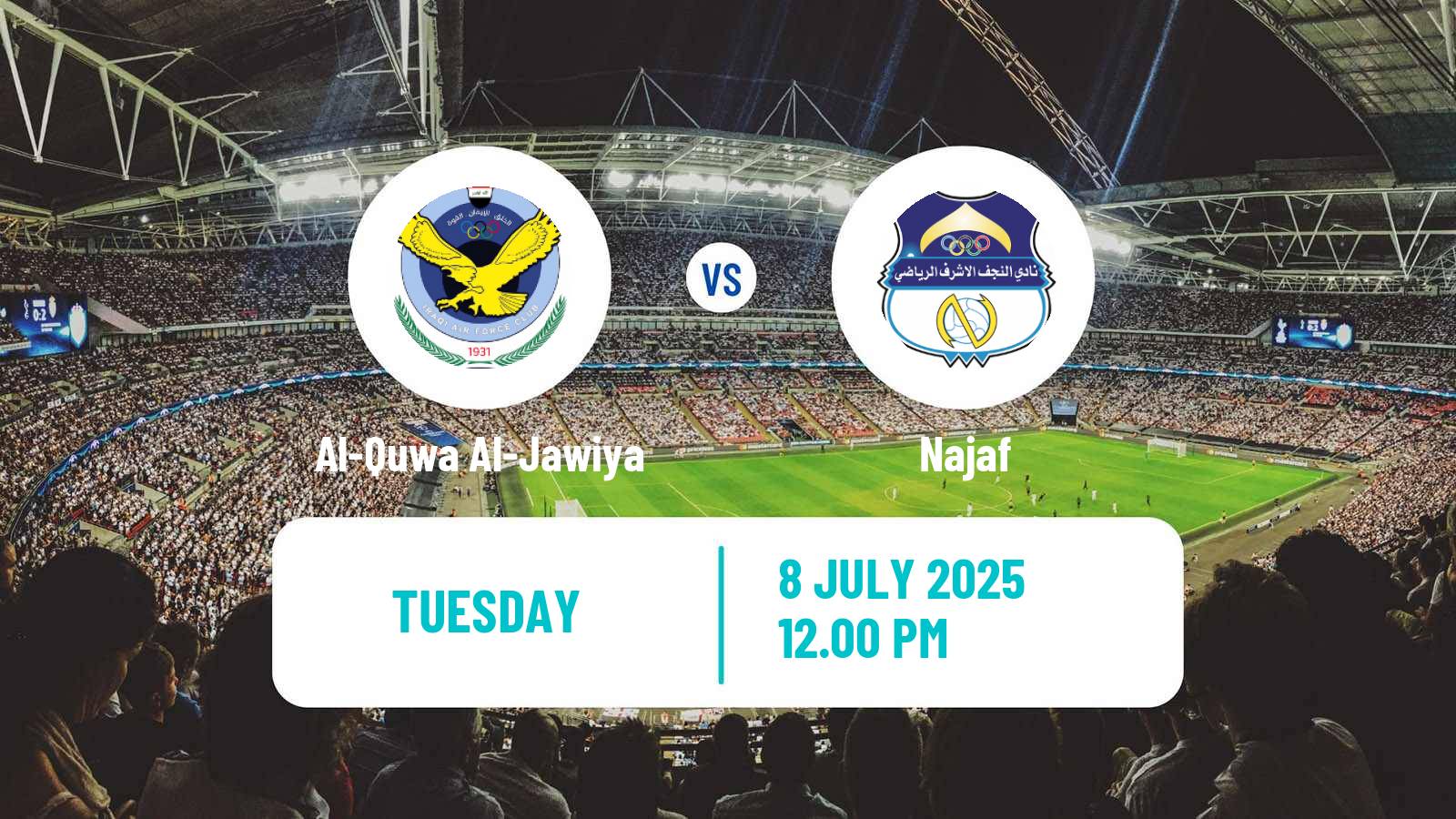 Football Iraqi Cup Al-Quwa Al-Jawiya - Najaf