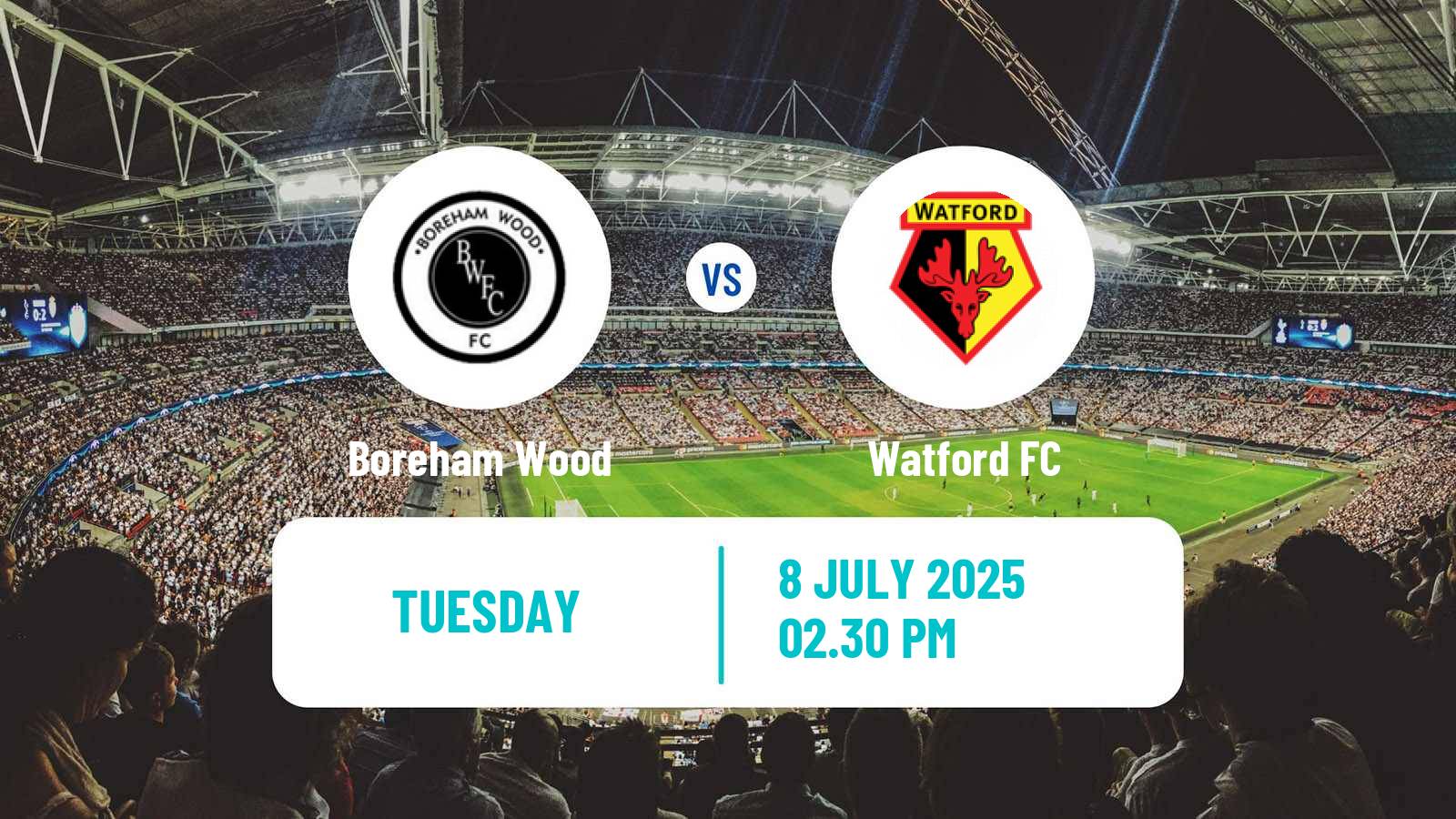 Soccer Club Friendly Boreham Wood - Watford