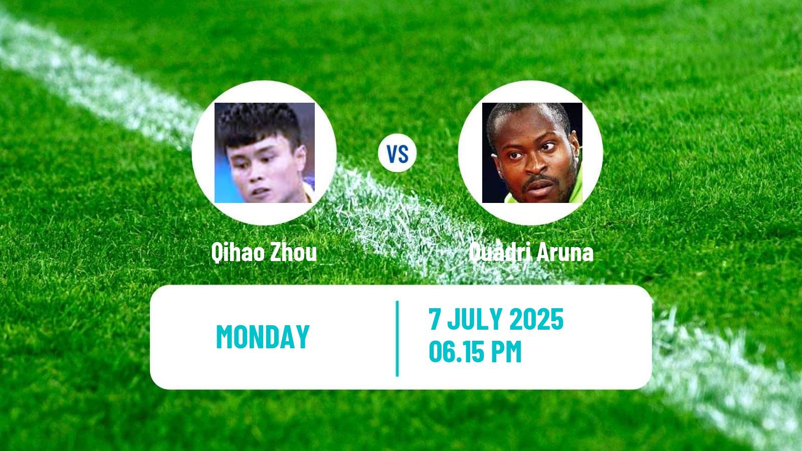 Table tennis United States Smash Men Qihao Zhou - Quadri Aruna