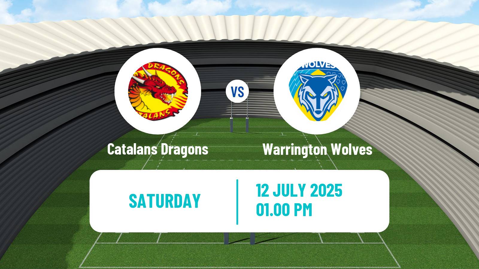 Rugby league Super League Rugby Catalans Dragons - Warrington Wolves