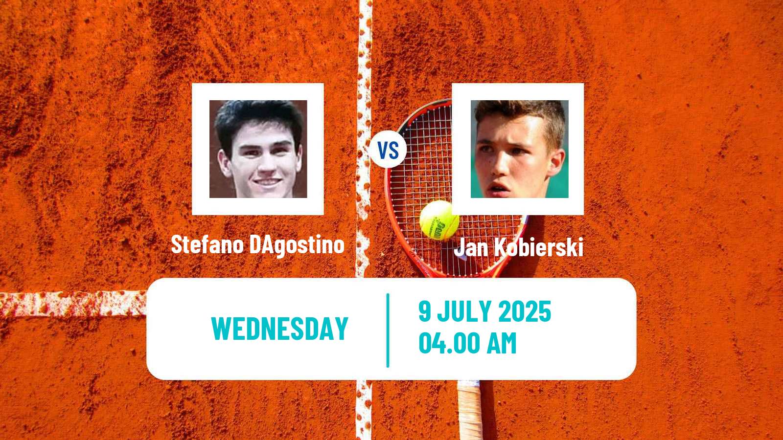 Tennis ITF M15 Telfs Men 2025 Stefano DAgostino - Jan Kobierski