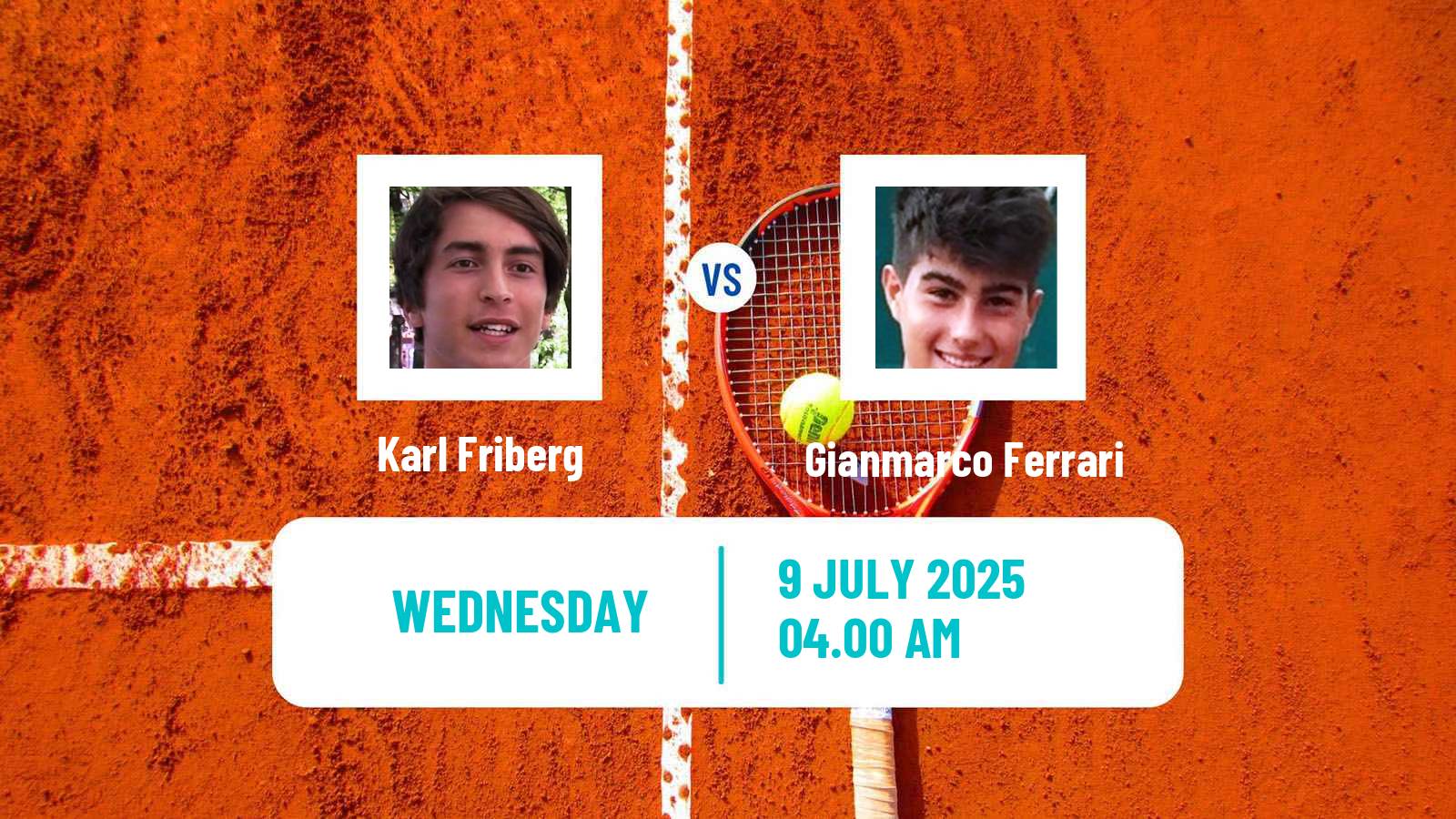 Tennis ITF M15 Telfs Men 2025 Karl Friberg - Gianmarco Ferrari