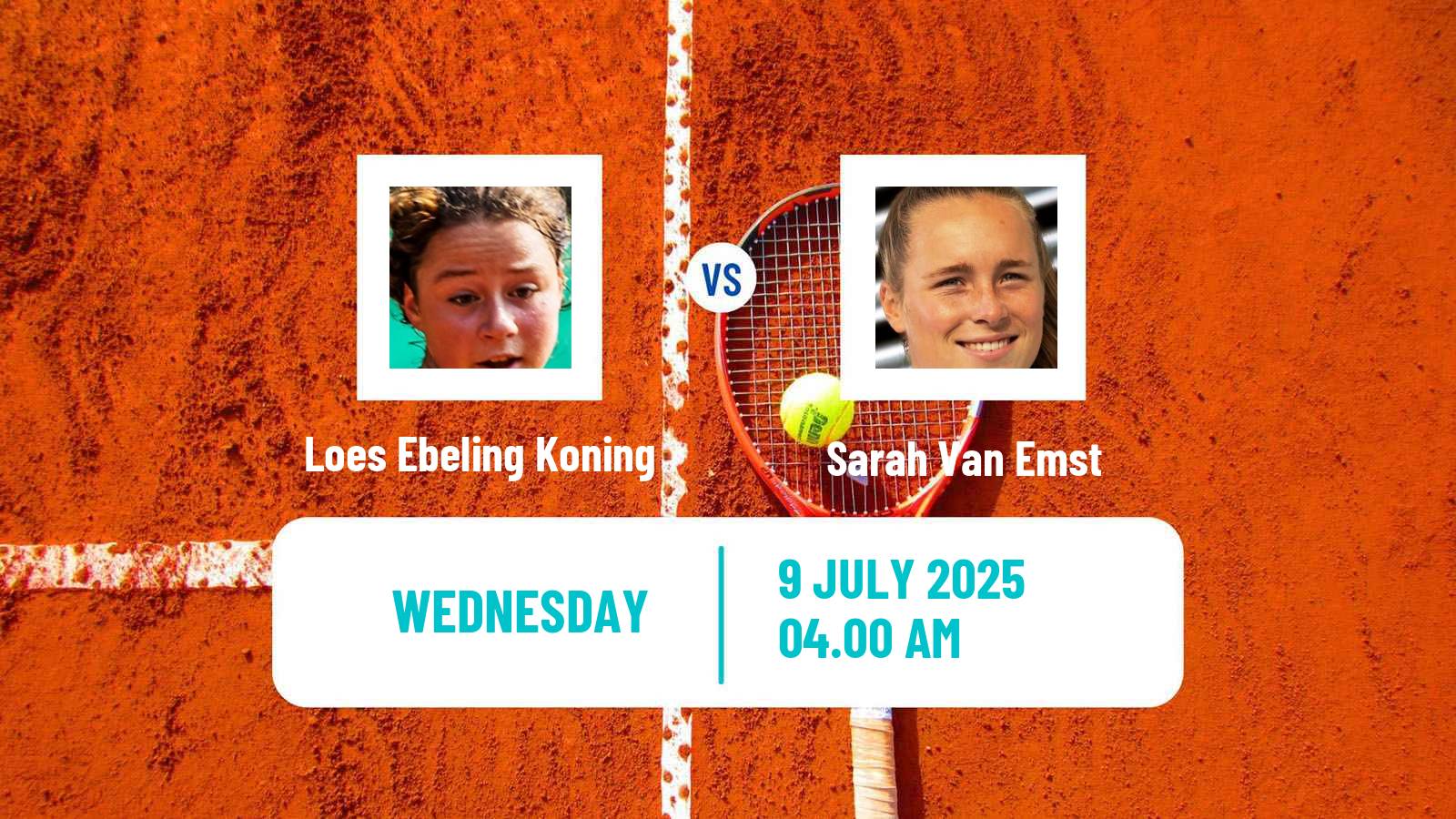 Tennis ITF W75 The Hague Women Loes Ebeling Koning - Sarah Van Emst