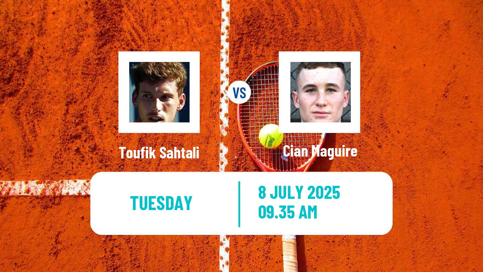 Tennis ITF M15 Monastir 27 Men Toufik Sahtali - Cian Maguire