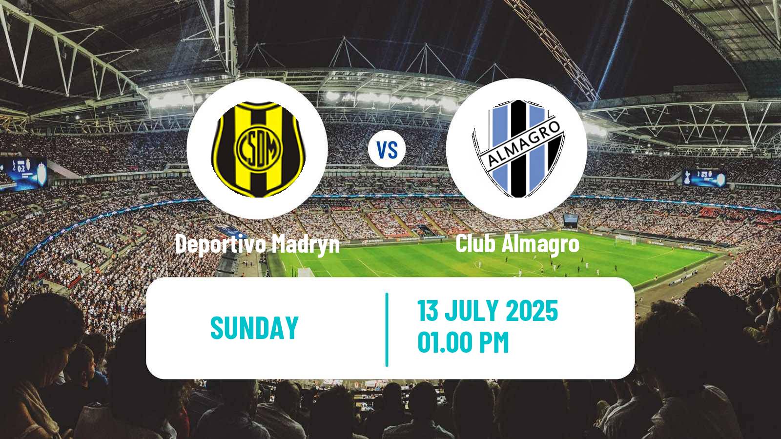 Soccer Argentinian Primera Nacional Deportivo Madryn - Club Almagro