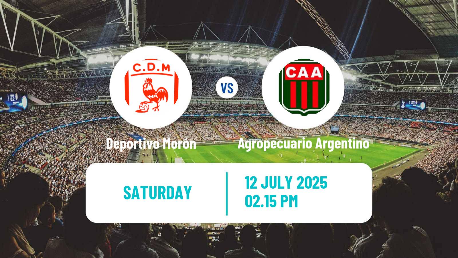 Soccer Argentinian Primera Nacional Deportivo Morón - Agropecuario Argentino