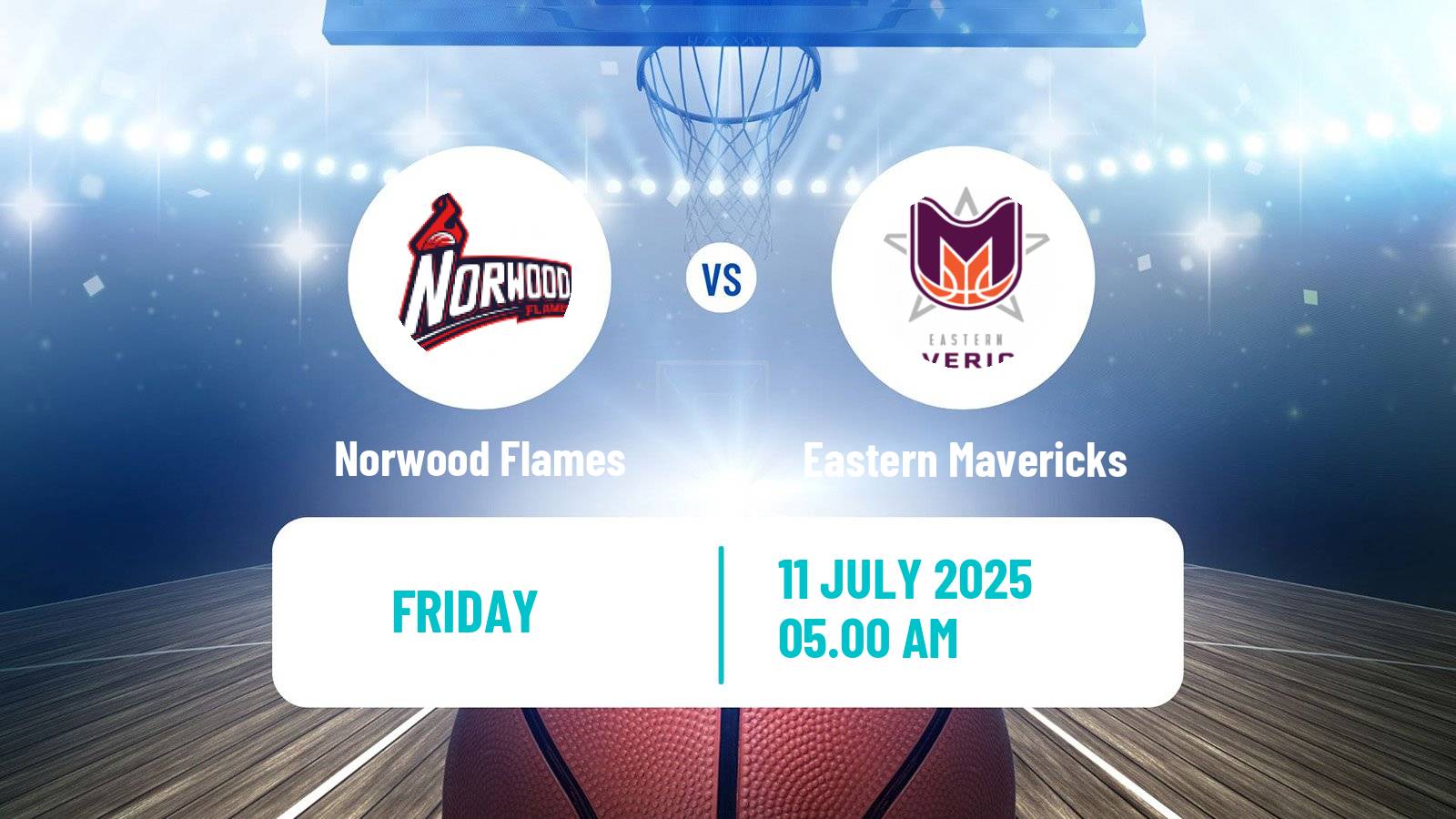 Basketball Australian NBL1 Central Women Norwood Flames - Eastern Mavericks