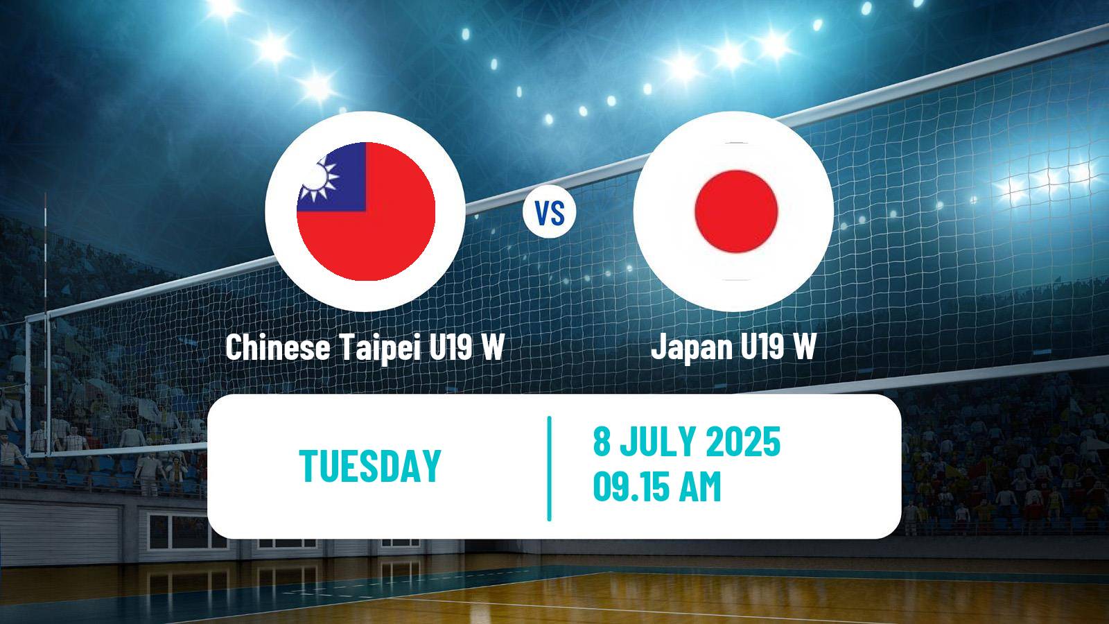Volleyball World Championship U19 Volleyball Women Chinese Taipei U19 W - Japan U19 W