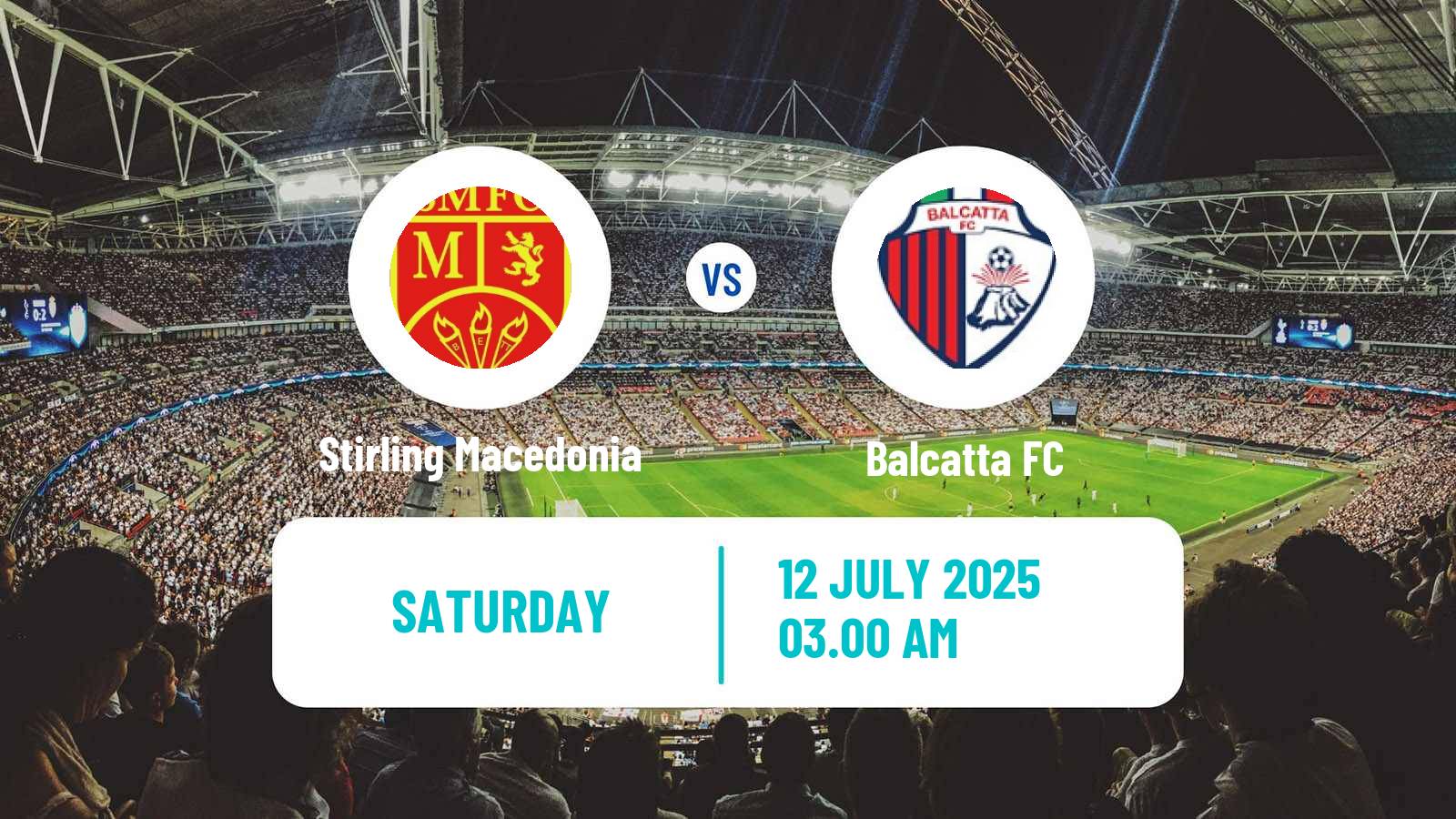 Football Australian NPL Western Australia Stirling Macedonia - Balcatta