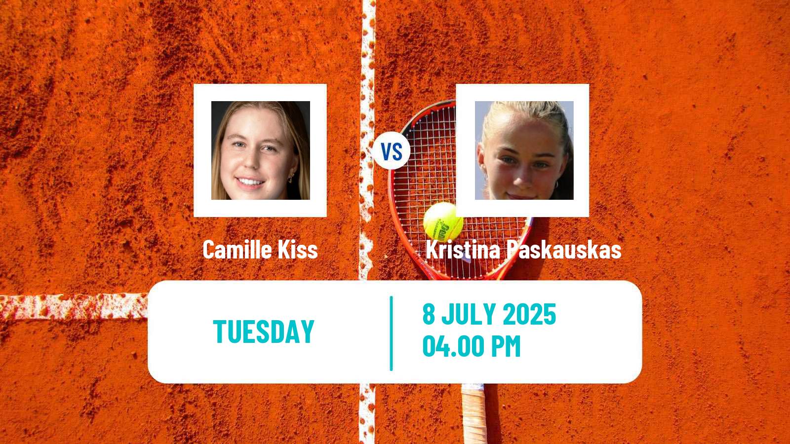 Tennis ITF W15 San Diego Ca 4 Women Camille Kiss - Kristina Paskauskas