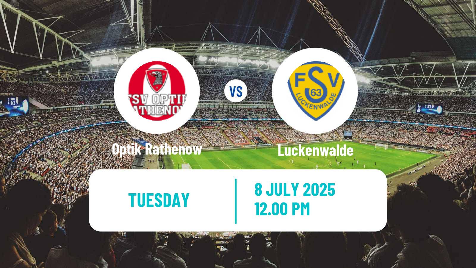 Football Club Friendly Optik Rathenow - Luckenwalde