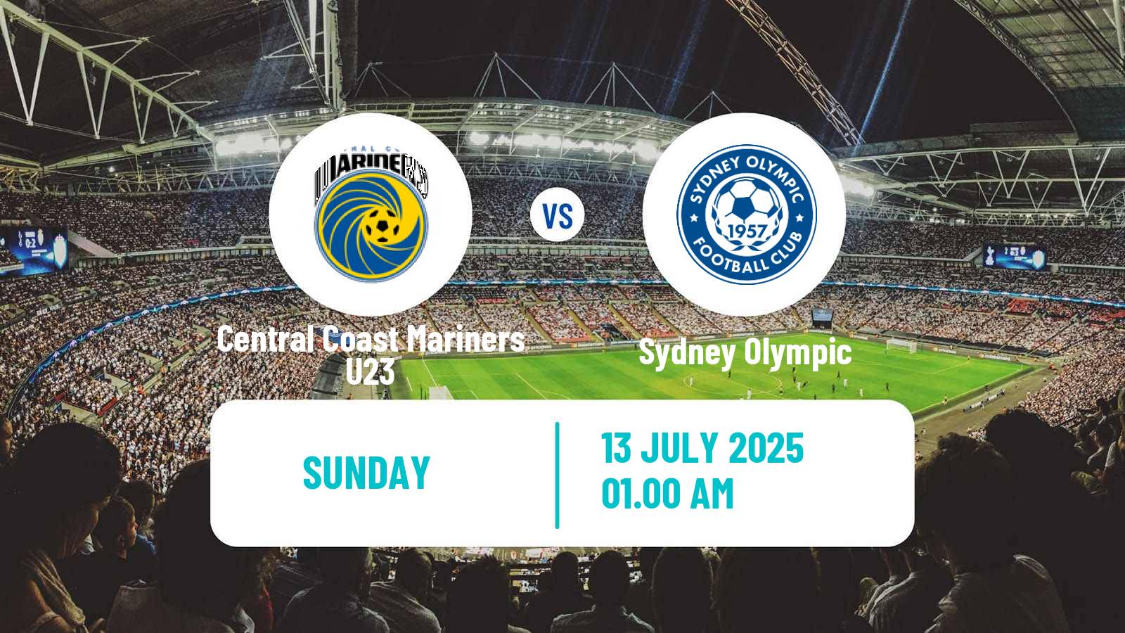 Soccer Australian NPL NSW Central Coast Mariners U23 - Sydney Olympic