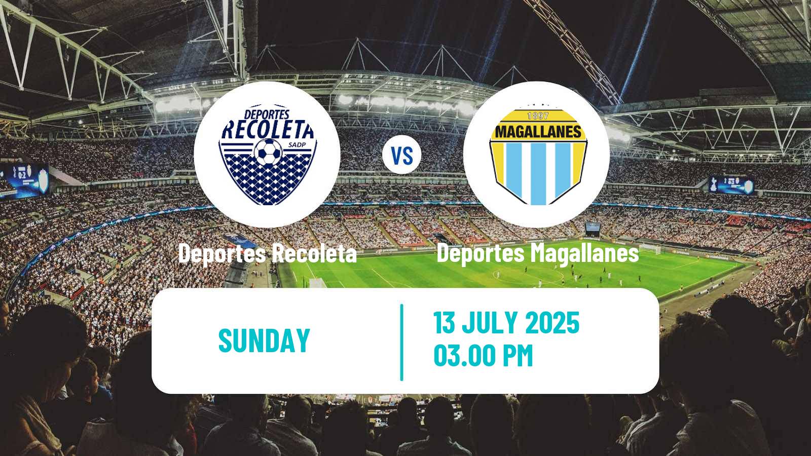 Soccer Chilean Primera B Deportes Recoleta - Deportes Magallanes